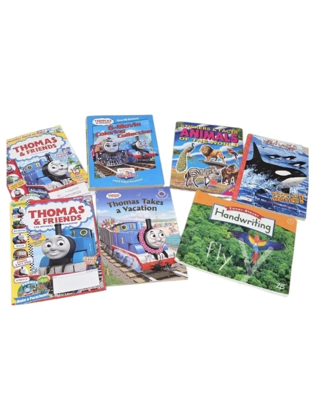 Thomas & Friends Blue and Green Activity & Handwriting Book Set
